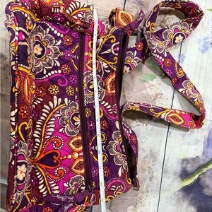 Vera Bradley Purple Floral Quilted Crossbody Bag